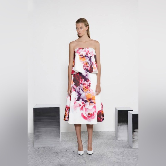 KEEPSAKE the Label Dresses & Skirts - KEEPSAKE the Label White and Red Floral A-Line Skirt